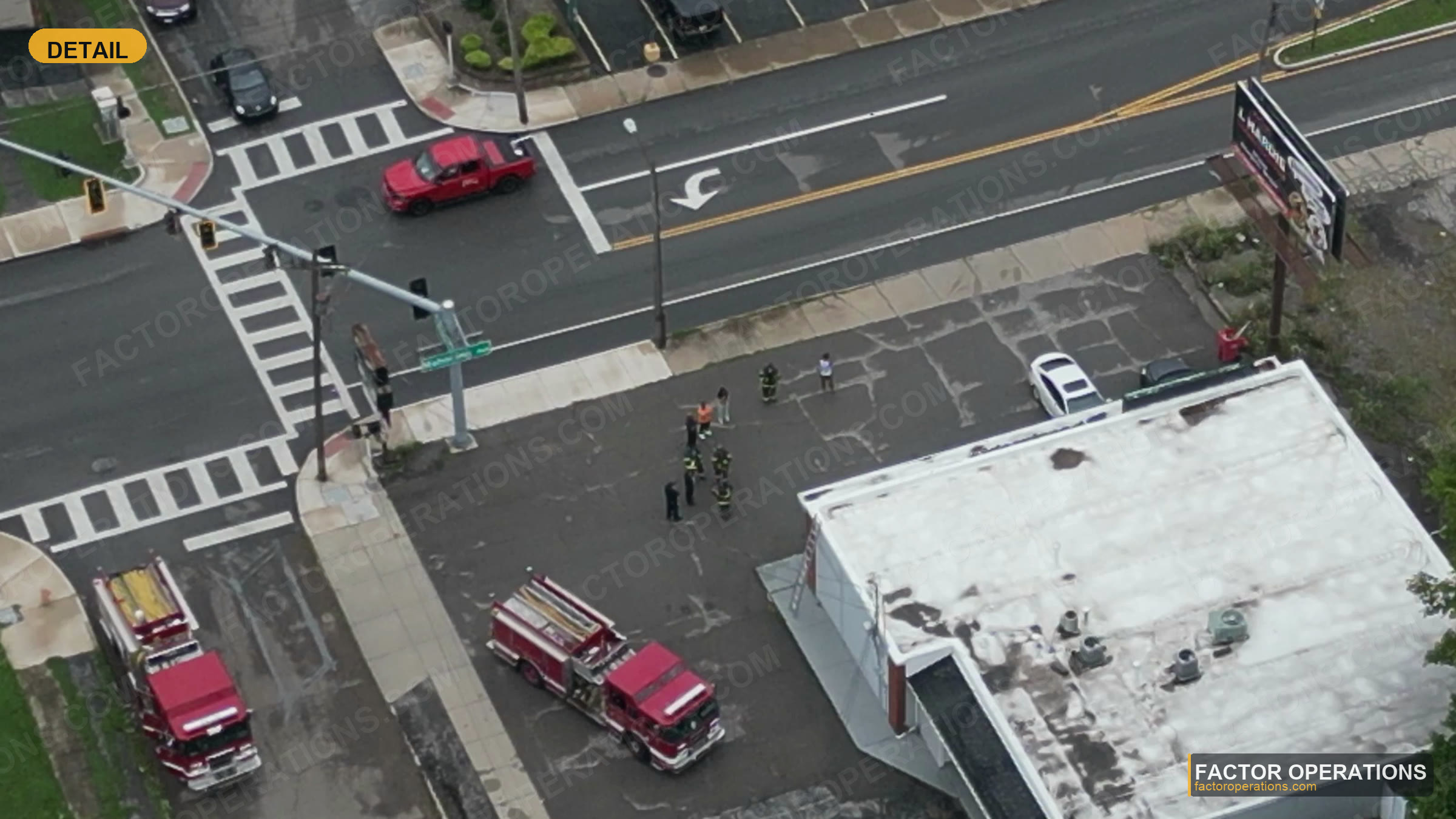 Loose Rack Billiards — detail aerial view