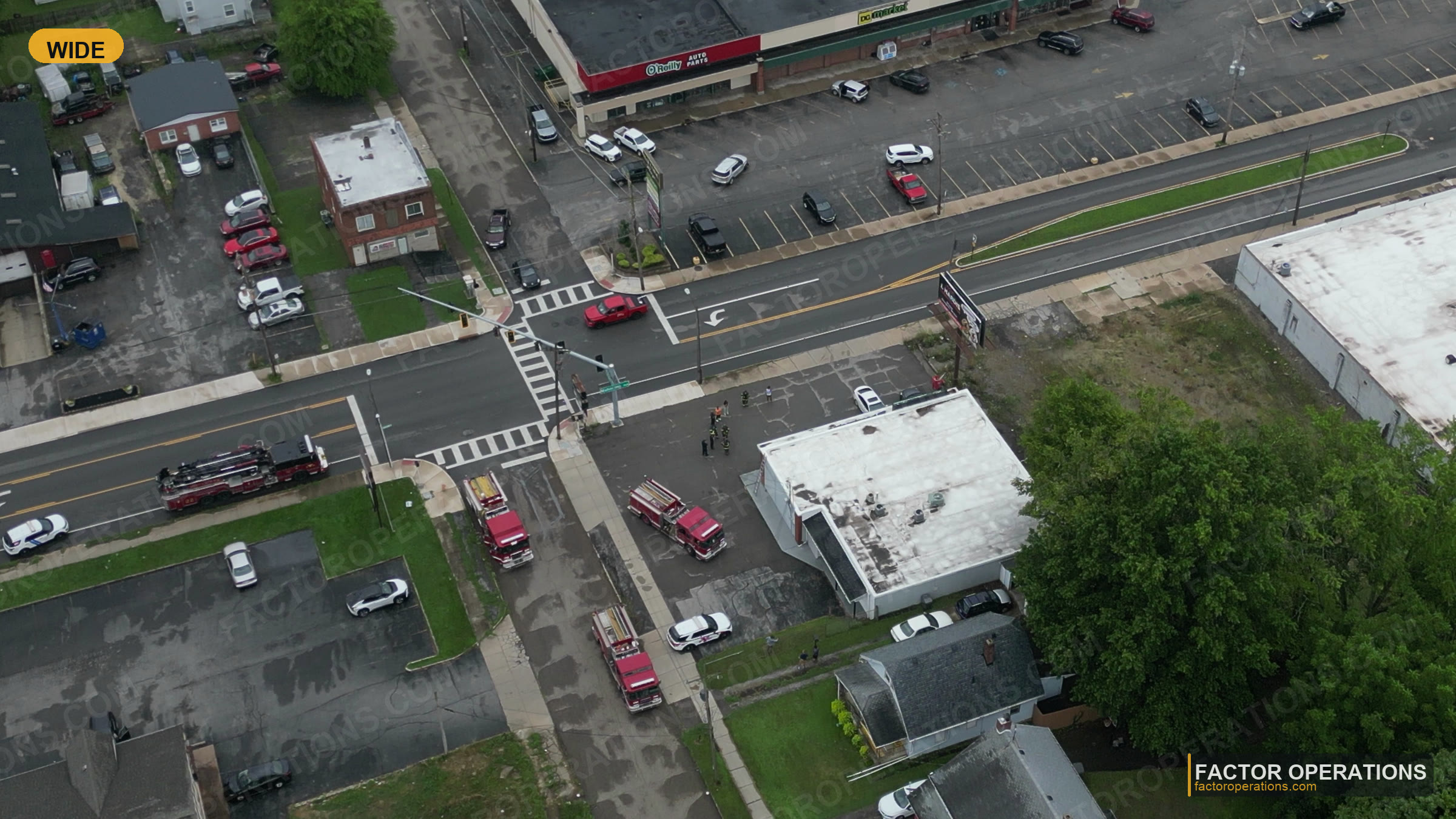 Loose Rack Billiards — wide aerial view