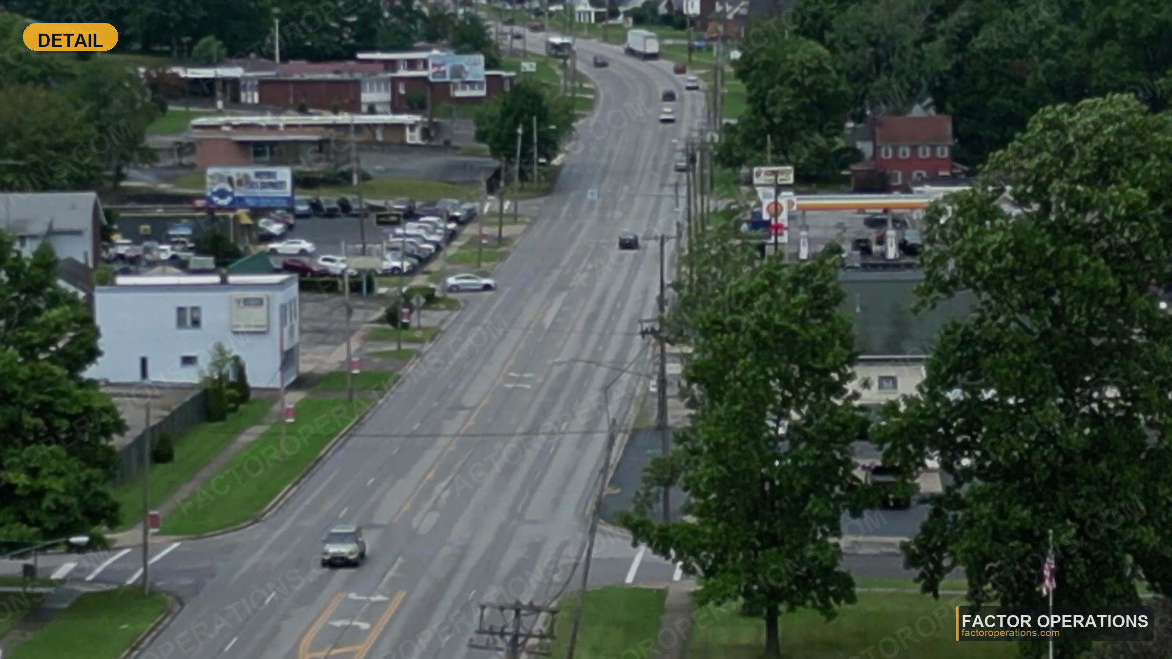Austintown Fire Department Station 2 — detail aerial view